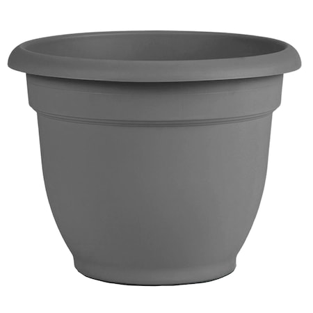 Bloem Bloem Ariana 13.75 in. H X 17.75 in. W X 16 in. D Plastic Traditional Planter Charcoal AP16908
